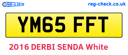 YM65FFT are the vehicle registration plates.