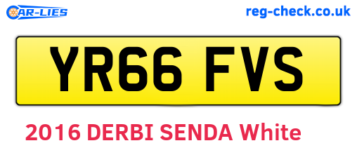 YR66FVS are the vehicle registration plates.