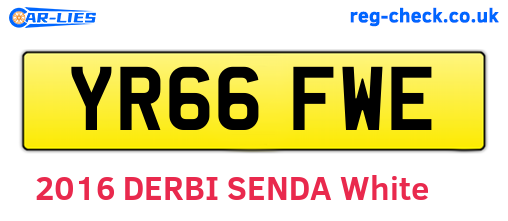 YR66FWE are the vehicle registration plates.
