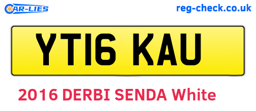 YT16KAU are the vehicle registration plates.