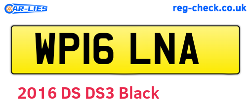 WP16LNA are the vehicle registration plates.
