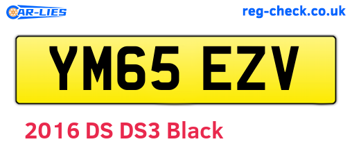 YM65EZV are the vehicle registration plates.