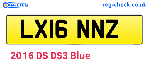 LX16NNZ are the vehicle registration plates.