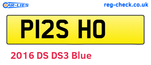 P12SHO are the vehicle registration plates.
