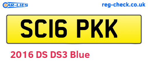 SC16PKK are the vehicle registration plates.