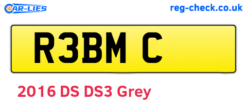 R3BMC are the vehicle registration plates.