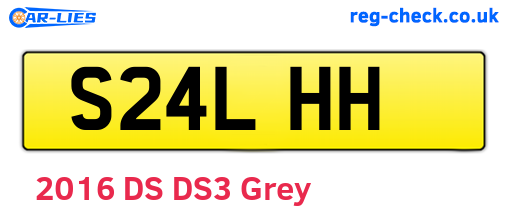 S24LHH are the vehicle registration plates.