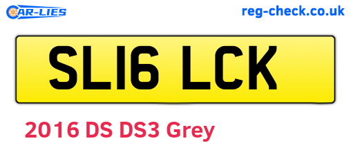 SL16LCK are the vehicle registration plates.