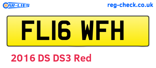 FL16WFH are the vehicle registration plates.