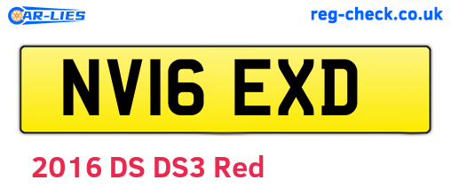 NV16EXD are the vehicle registration plates.