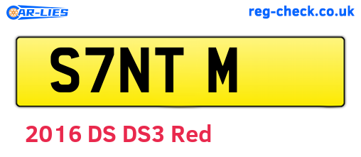 S7NTM are the vehicle registration plates.