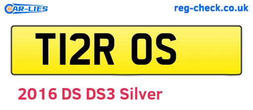 T12ROS are the vehicle registration plates.