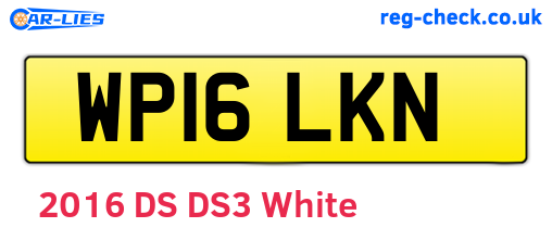 WP16LKN are the vehicle registration plates.