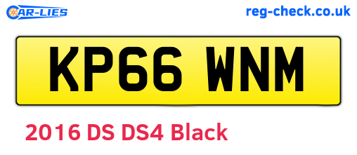 KP66WNM are the vehicle registration plates.