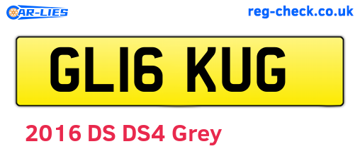 GL16KUG are the vehicle registration plates.
