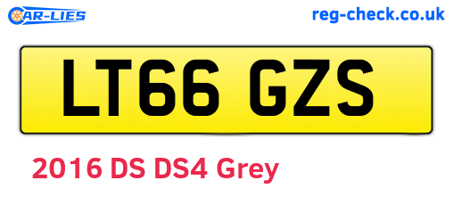 LT66GZS are the vehicle registration plates.