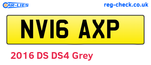 NV16AXP are the vehicle registration plates.