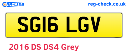 SG16LGV are the vehicle registration plates.