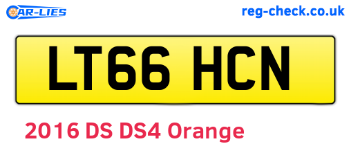 LT66HCN are the vehicle registration plates.