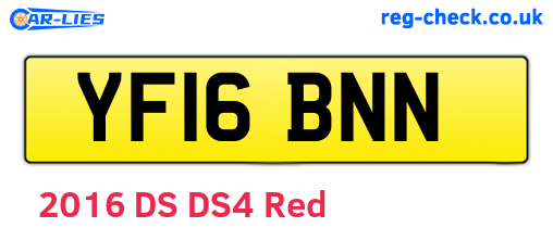 YF16BNN are the vehicle registration plates.