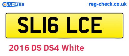 SL16LCE are the vehicle registration plates.