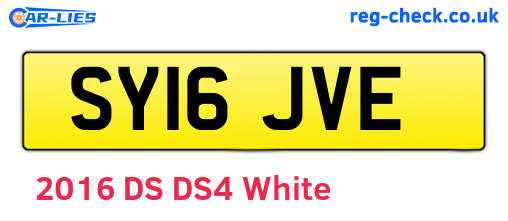 SY16JVE are the vehicle registration plates.