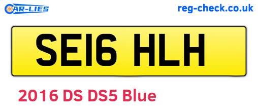 SE16HLH are the vehicle registration plates.