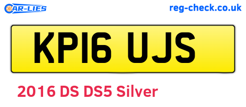 KP16UJS are the vehicle registration plates.