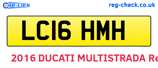LC16HMH are the vehicle registration plates.