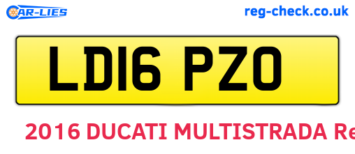 LD16PZO are the vehicle registration plates.