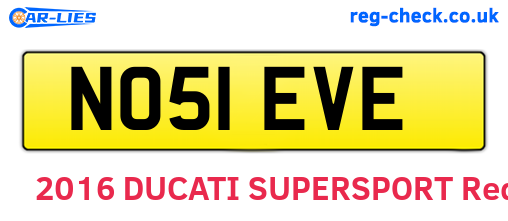 NO51EVE are the vehicle registration plates.