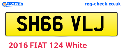 SH66VLJ are the vehicle registration plates.