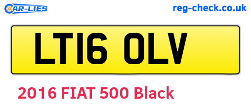LT16OLV are the vehicle registration plates.