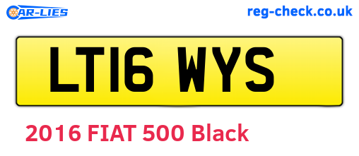 LT16WYS are the vehicle registration plates.