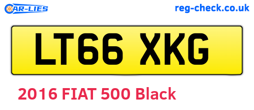 LT66XKG are the vehicle registration plates.