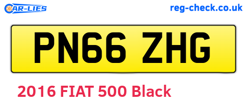 PN66ZHG are the vehicle registration plates.