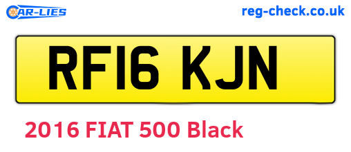 RF16KJN are the vehicle registration plates.
