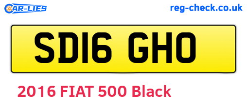 SD16GHO are the vehicle registration plates.