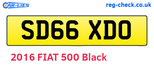 SD66XDO are the vehicle registration plates.