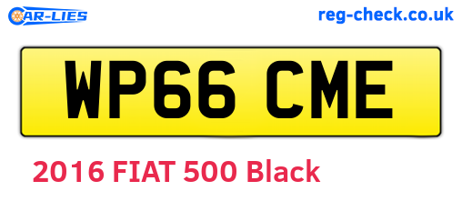 WP66CME are the vehicle registration plates.