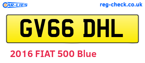 GV66DHL are the vehicle registration plates.