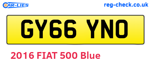 GY66YNO are the vehicle registration plates.