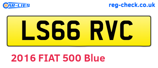 LS66RVC are the vehicle registration plates.