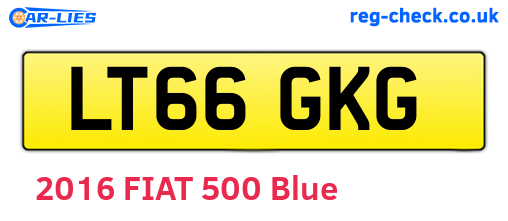 LT66GKG are the vehicle registration plates.