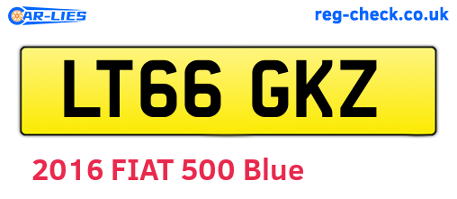 LT66GKZ are the vehicle registration plates.