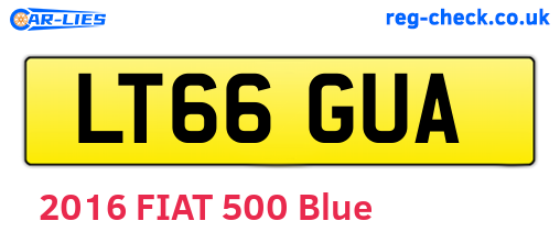 LT66GUA are the vehicle registration plates.