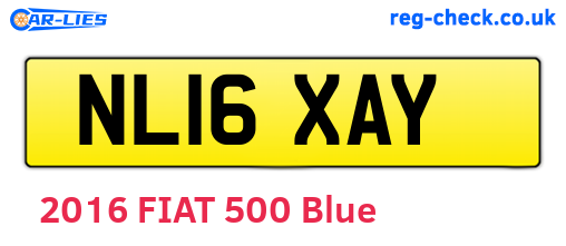 NL16XAY are the vehicle registration plates.