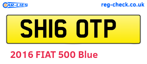 SH16OTP are the vehicle registration plates.