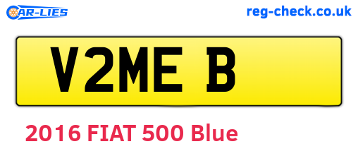 V2MEB are the vehicle registration plates.