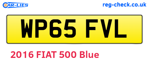 WP65FVL are the vehicle registration plates.